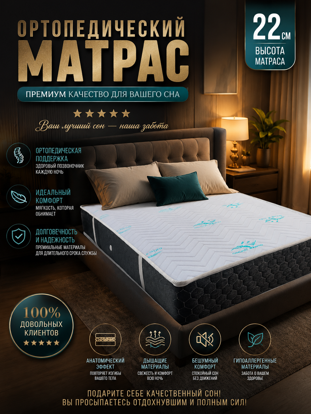 Ortopedik matras 22 sm - 
