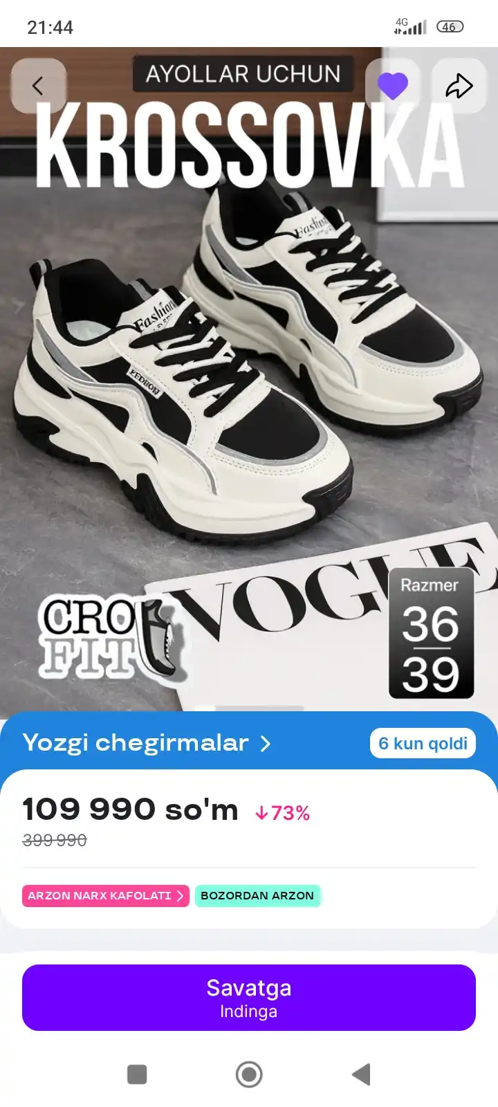 Krossovkalar ayollar uchun, ayollar oyoq kiyimi, ayollar krossovkasi 36-40 o‘lcham