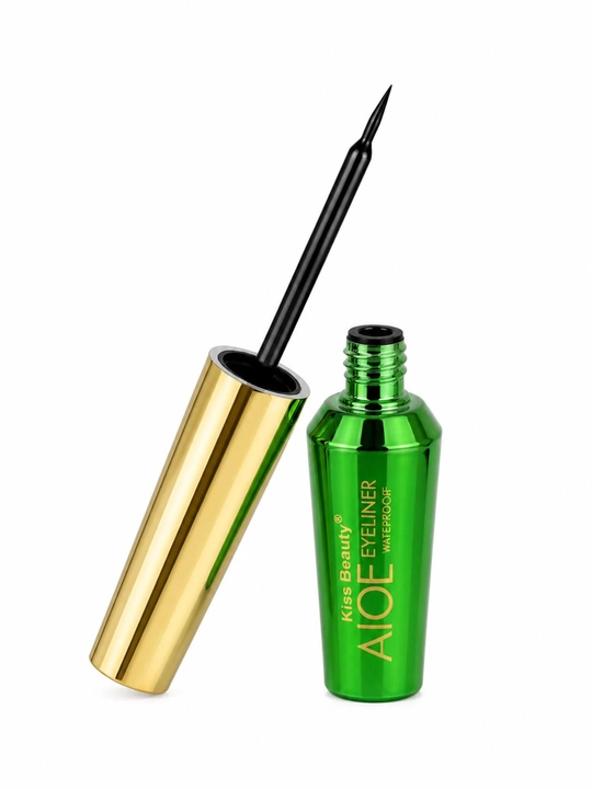 Жидкая подводка для глаз, eyeliner, водостойкая, черная, с тонкой кисточкой, Kiss Beauty