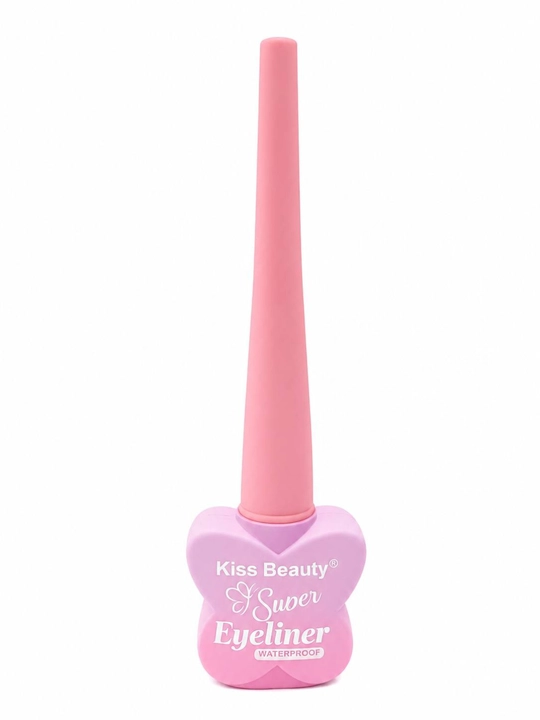 Жидкая подводка для глаз, eyeliner, водостойкая, черная, с тонкой кисточкой, Kiss Beauty