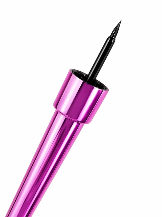 Жидкая подводка для глаз, eyeliner, водостойкая, черная, с тонкой кисточкой, Kiss Beauty