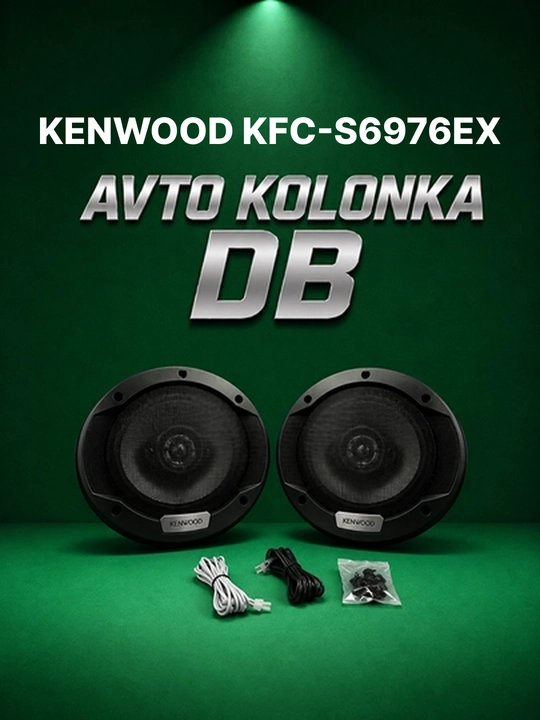 Avto kalonka KENWOOD KFC-S6976EX 6x9 dyuym 3 yo‘lli qora juft to‘plam - 
