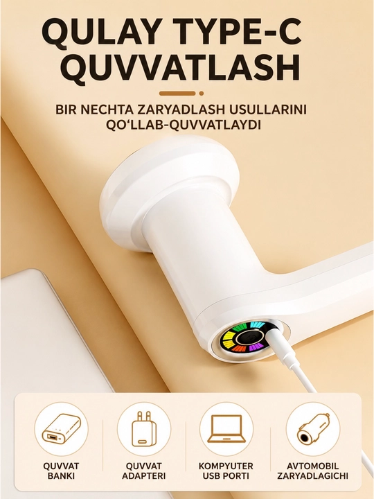 Mini elektr uqalagich, portativ