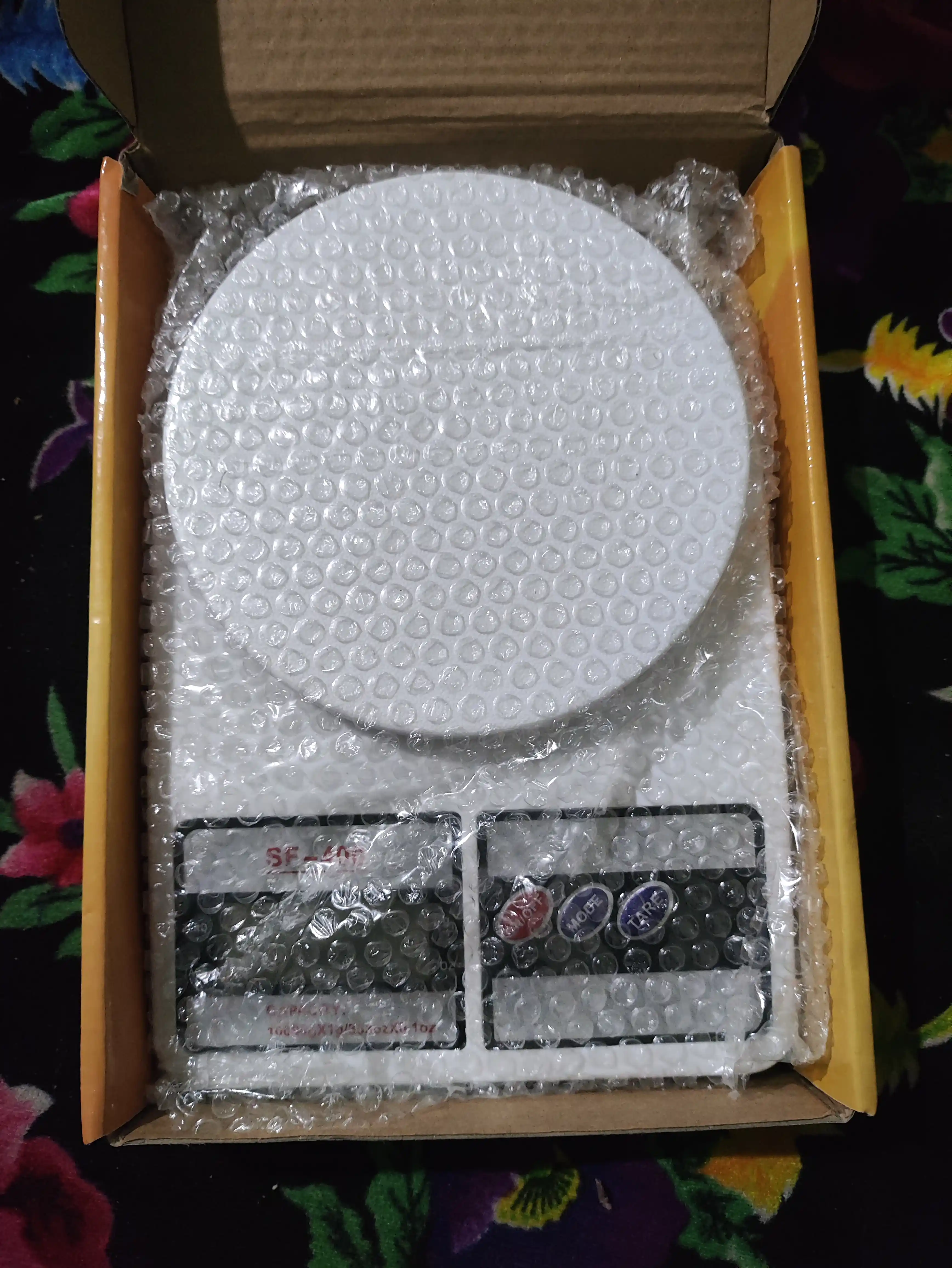 Elektron oshxona tarozisi mini, 10 kg gacha, batareykalar to‘plamda