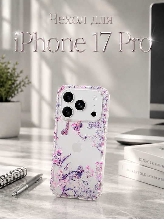 IPhone 11, 12, 13, 14, 15, 16, 17 Pro va 17 Pro Max uchun g‘ilof, TPU. dizaynli