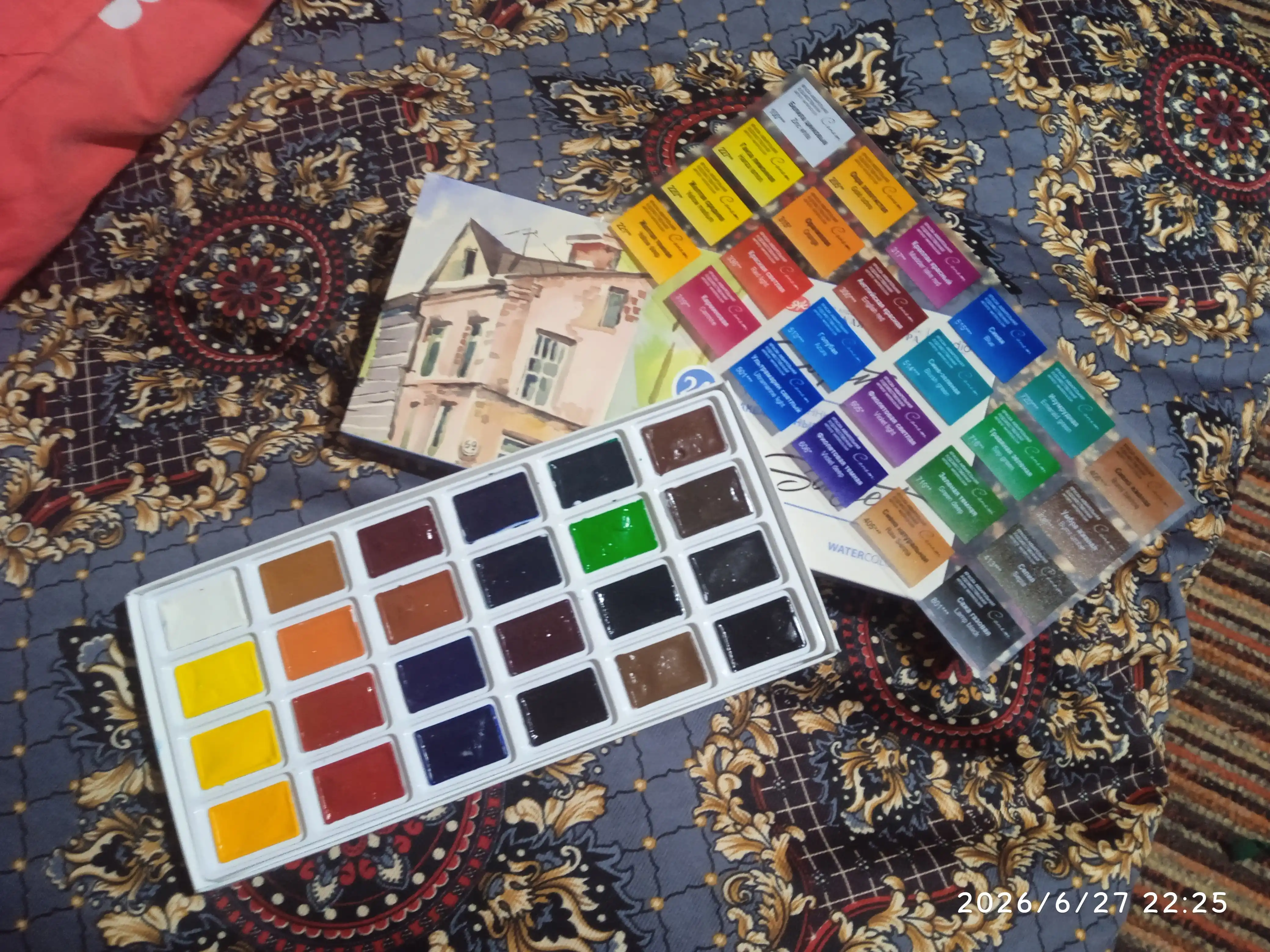 Akvarel bo'yoqlar to'plami Sonet, 24 rang * 2.5 ml