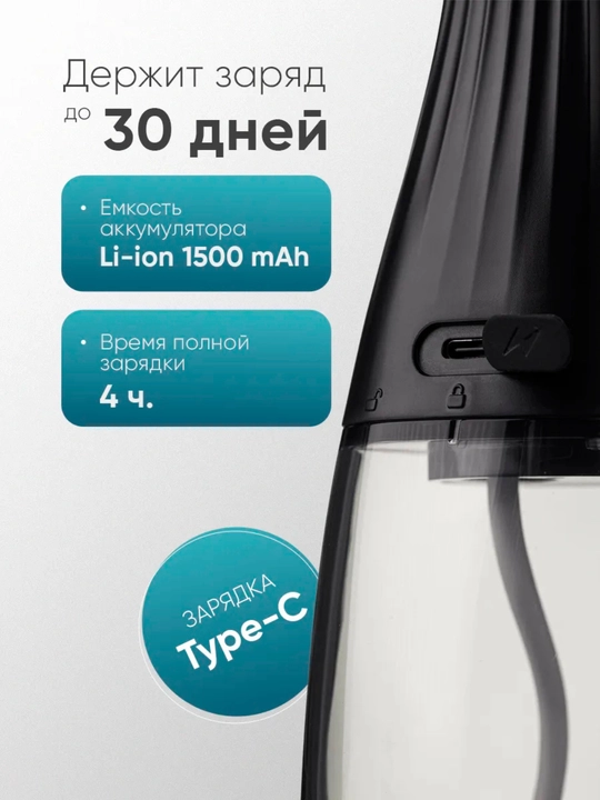 Ирригатор для зубов Revyline портативный для полости рта