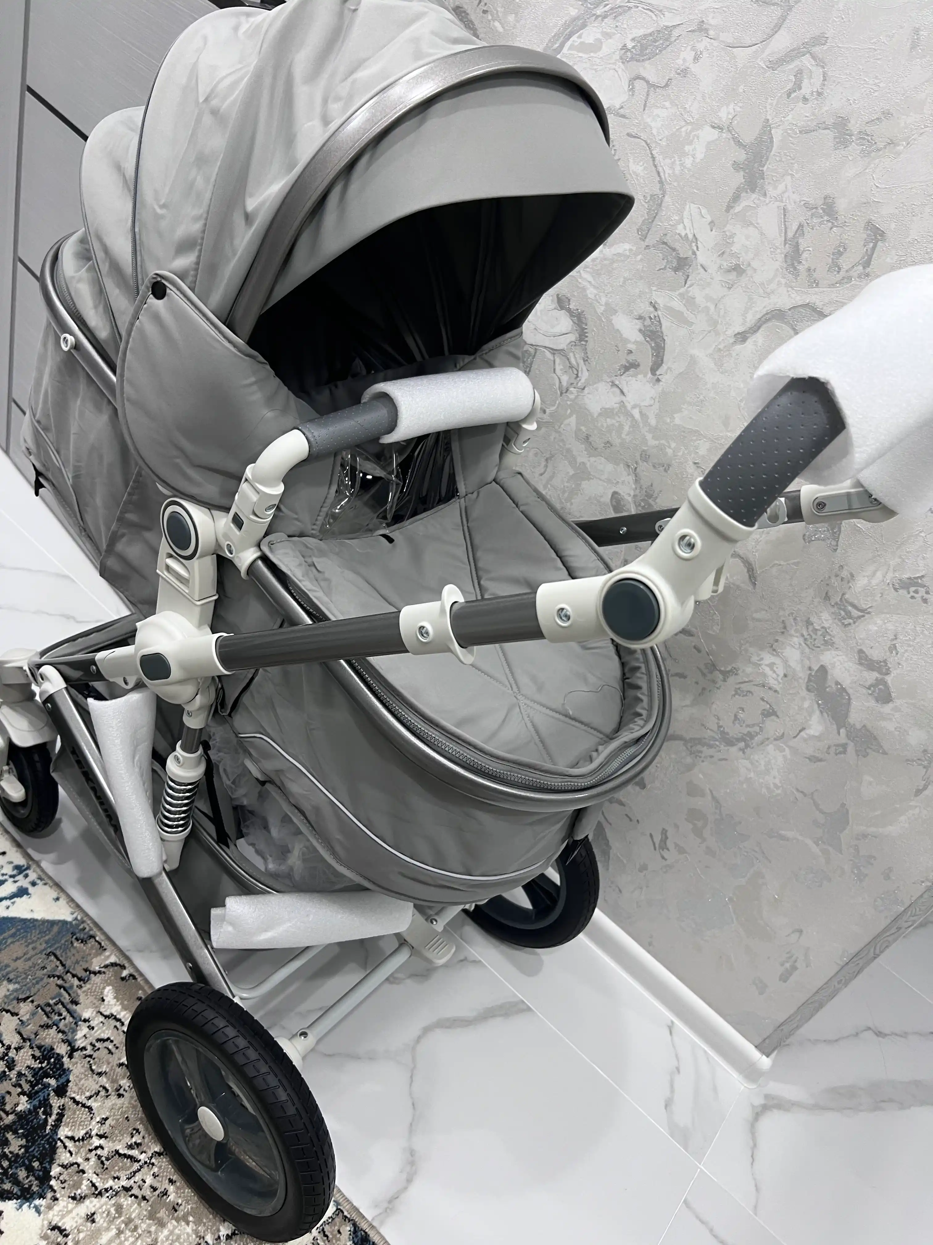 Коляска детская Teknum 531HX+C 3 в 1 с автолюлькой, сумкой и аксессуарами