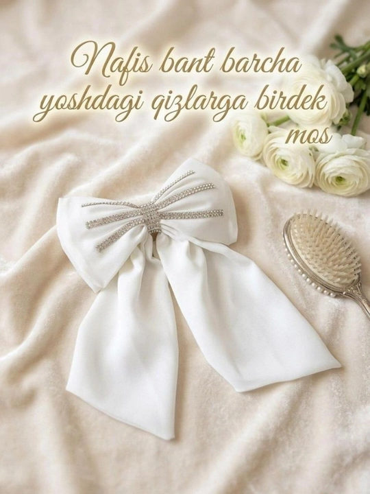 Coch uchun nafis bantik taqilmasi barcha yoshdagi qizlar va ayollarga juda mos keladi