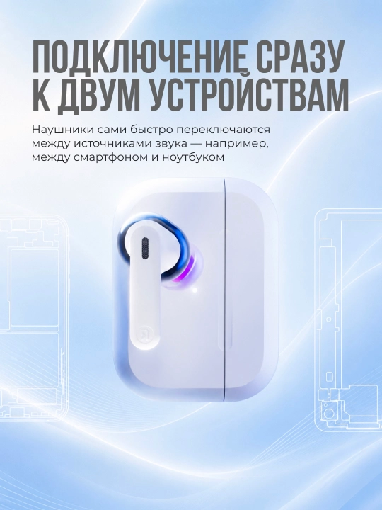 Yandex Drops — Alisa AI bilan simsiz TWS quloqchinlar, faol shovqinni bekor qilish (ANC)
