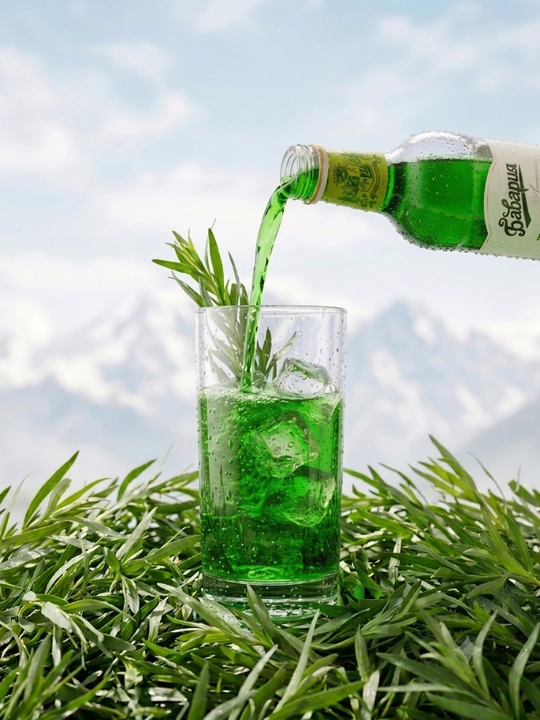 Alkogolsiz kuchli gazlangan «Bavariya Premium» Tarxun ta’mli limonad ichimligi, 0.5 l