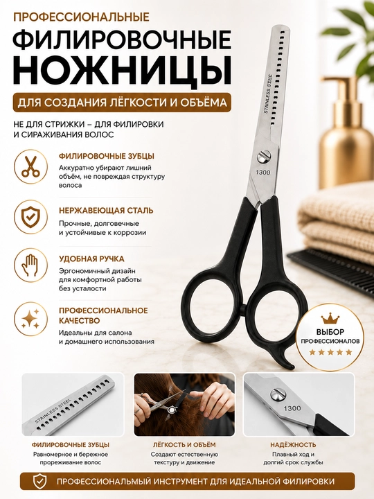 Профессиональные ножницы, для парикмахеров и стилистов - 