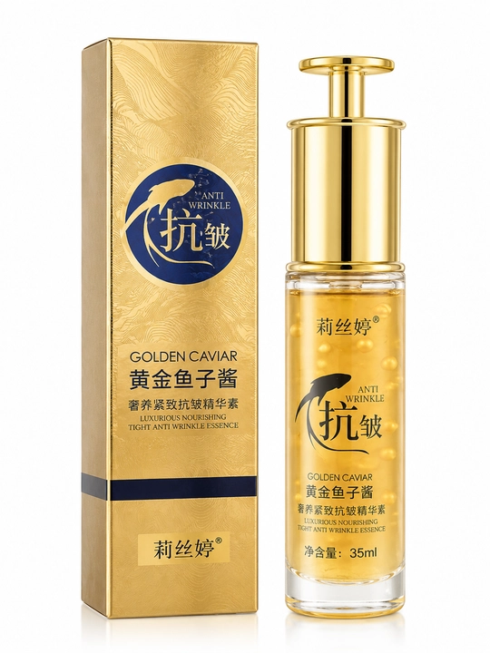 Golden Caviar yuz uchun anti-age essensiya 35 ml, namlantiruvchi serum