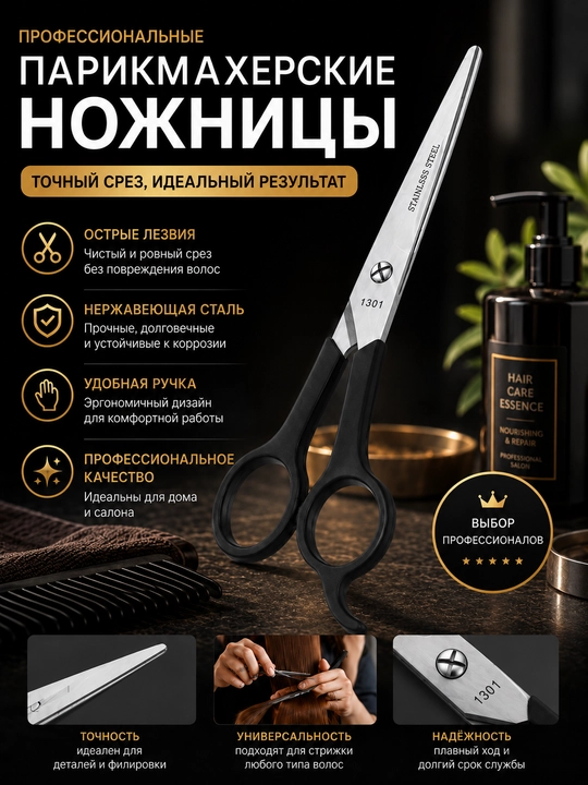 Профессиональные ножницы, для парикмахеров и стилистов, для стрижки волос - 