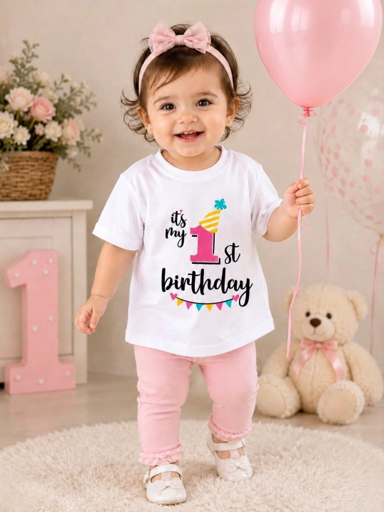 EzoFly Birthday Set Праздничная футболка + фольгированная цифра в подарок