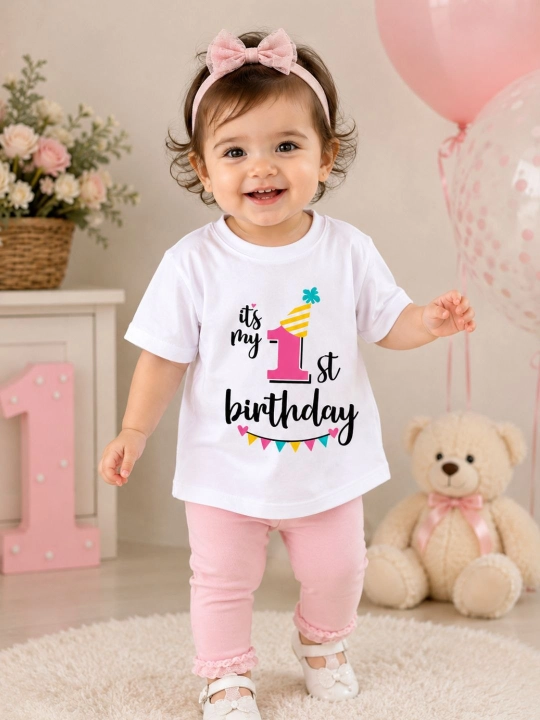 EzoFly Birthday Set Праздничная футболка + фольгированная цифра в подарок