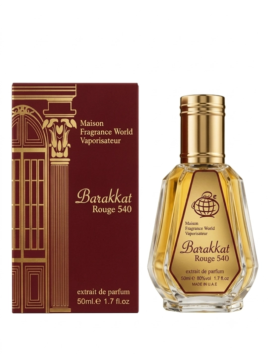 Parfyumlangan suv Fragrance World Barakkat Rouge 540, uniseks, 50 ml / 100 ml