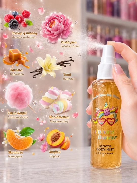 Tana uchun xushbo’y sprey Body Mist, 70 ml - 