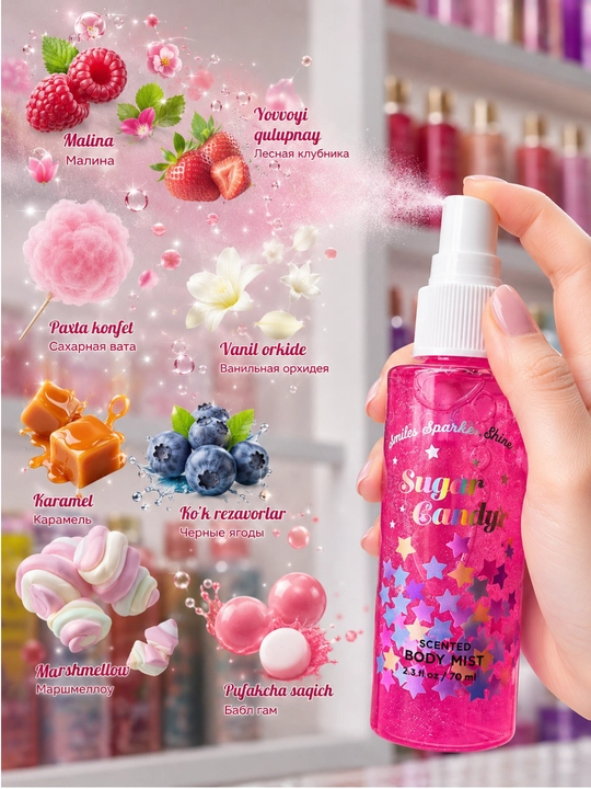 Tana uchun xushbo’y sprey Body Mist, 70 ml - 