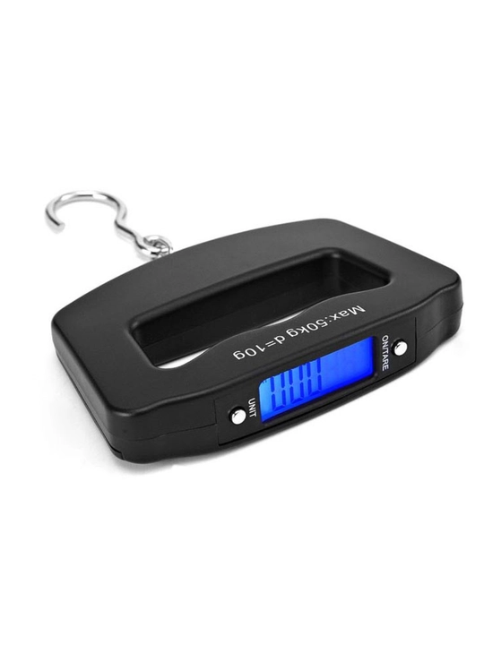 Elektron qo‘l tarozi, 50 kg gacha. HD displey, 2 rejim (kg/lb), mustahkam ilgak