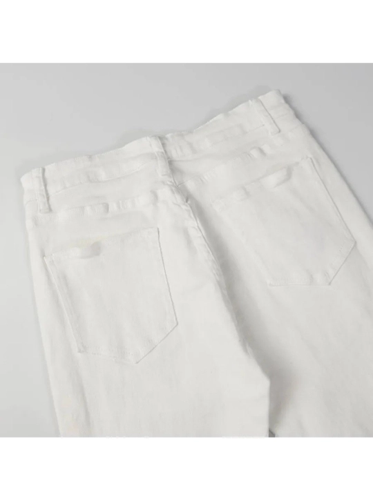 Ayollar uchun baland belli mom jeans – turli rangdagi denim shimlar, jinsi shimlar