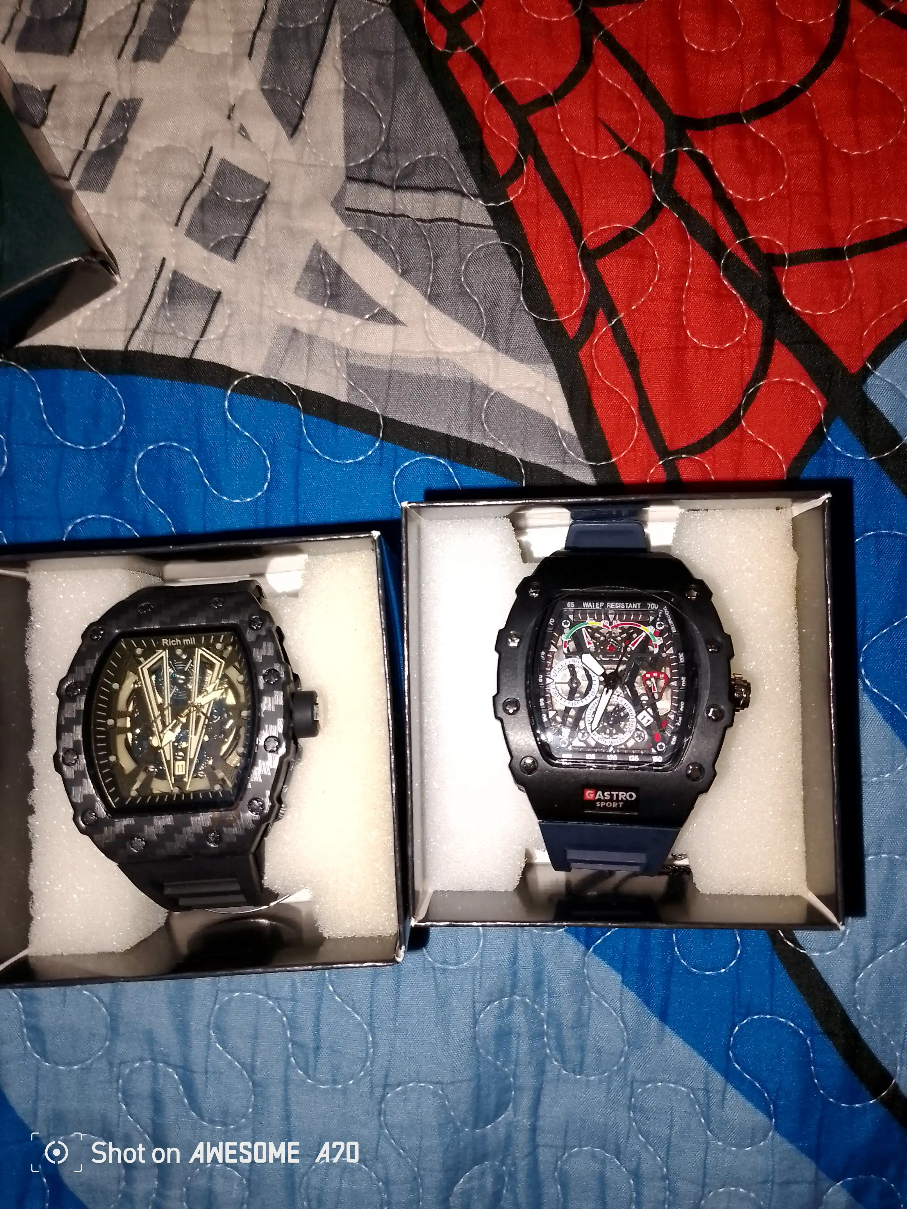Erkaklar qo‘l soati Richard Mille, sport uslubidagi skelet quartz soat