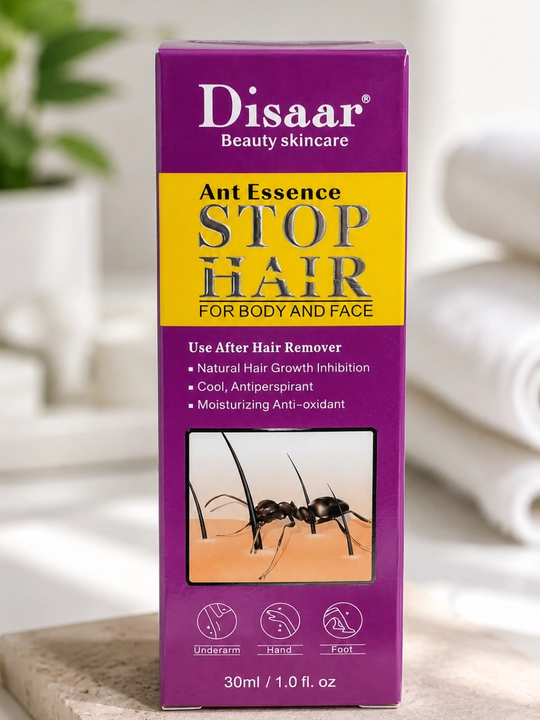 Муравьиное масло Stop Hair, замедляет рост нежелательных волос и способствует уменьшению