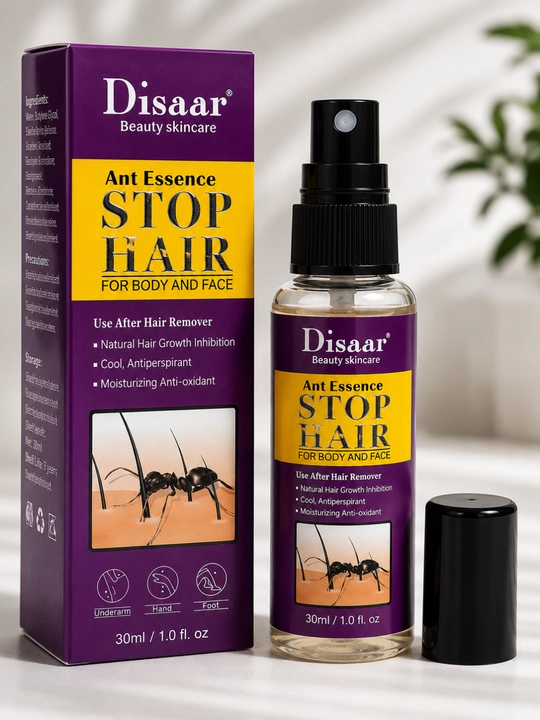 Муравьиное масло Stop Hair, замедляет рост нежелательных волос и способствует уменьшению