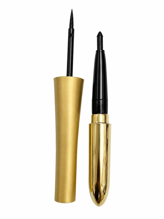 Жидкая подводка для глаз, eyeliner, водостойкая, черная, с тонкой кисточкой, Kiss Beauty
