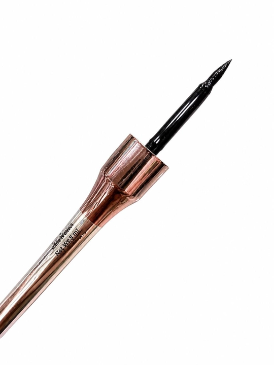 Жидкая подводка для глаз, eyeliner, водостойкая, черная, с тонкой кисточкой, Kiss Beauty