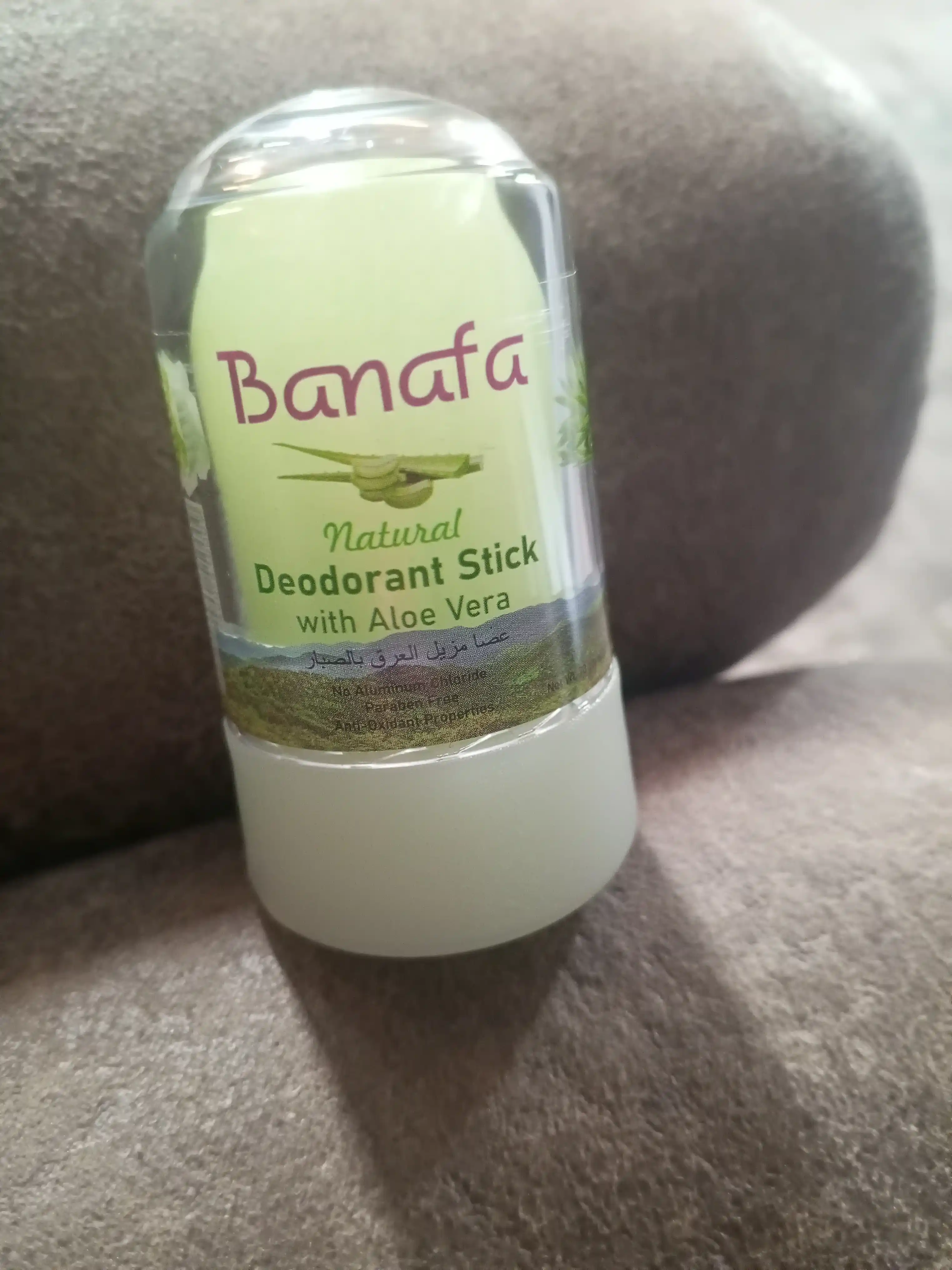 Натуральный минеральный дезодорант, квасцовый, Deodorant Stick Banafa, U&I 70 гр