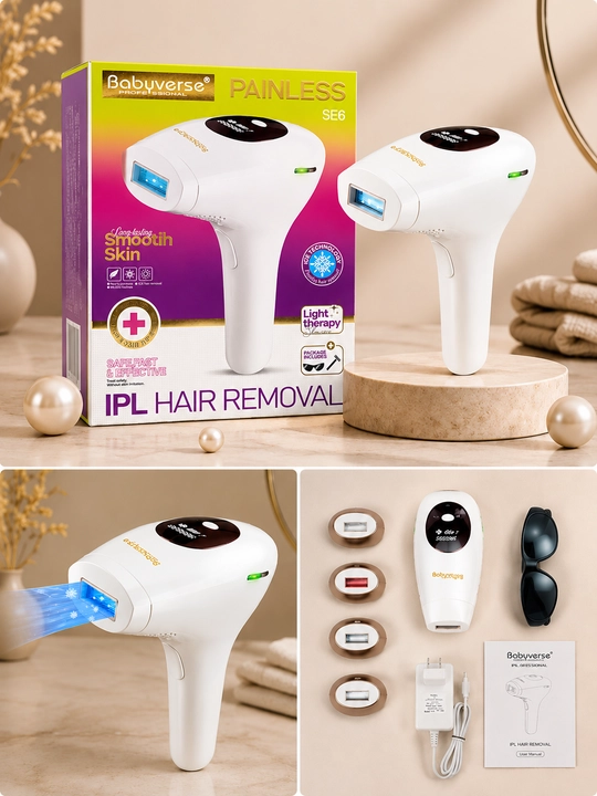 IPL фотоэпилятор для зоны бикини, лица и тела, с датчиком тона кожи