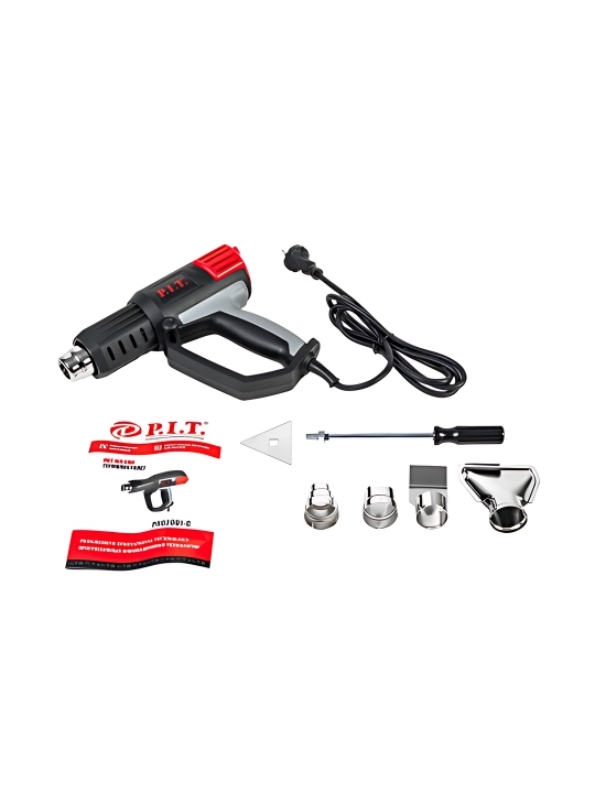 Qurilish feni elektrli P.I.T. PHG2001-C (2000 Vt, 50–650 °C, 250–500 l/min, displey)
