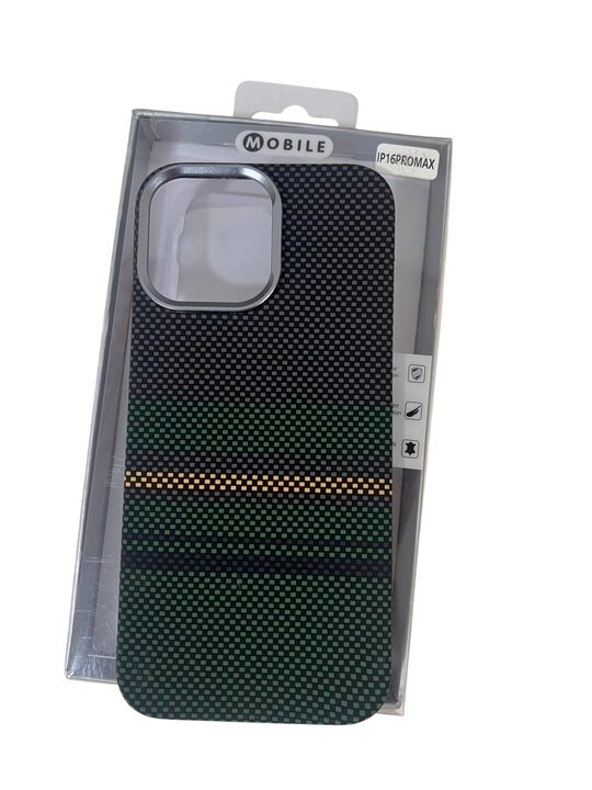 IPhone modellari uchun premium karbon g‘ilof, 13, 14, 15, 16, 17 Pro, Pro Max