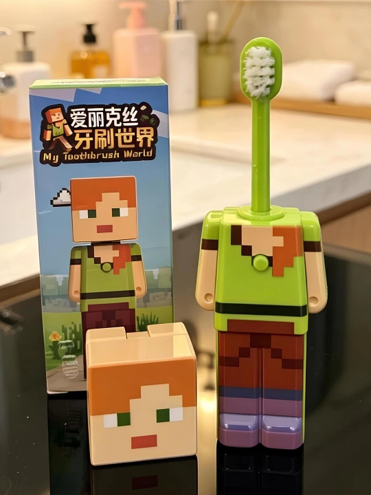 Minecraft va boshqa qahramonli bolalar tish chotkasi
