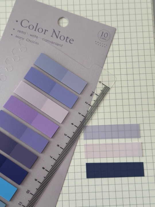 Color Note yopishqoq xatcho‘plari, 10 ta rang