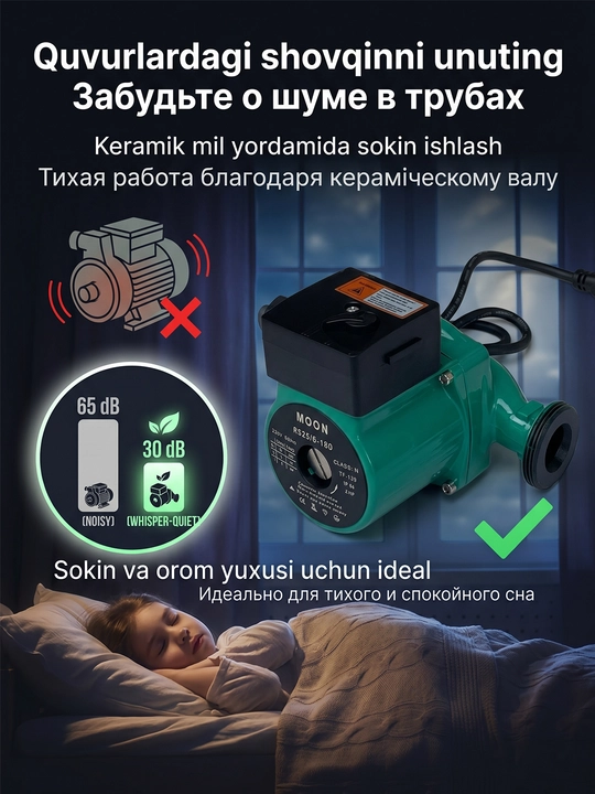Циркуляционный насос MOON RS25/6-180