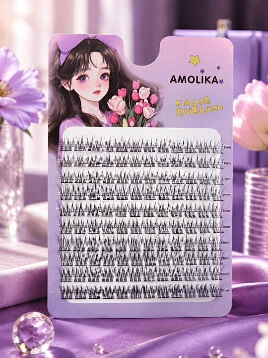 Anime, 3D-effektli sun'iy kirpiklar, individual kengaytirish