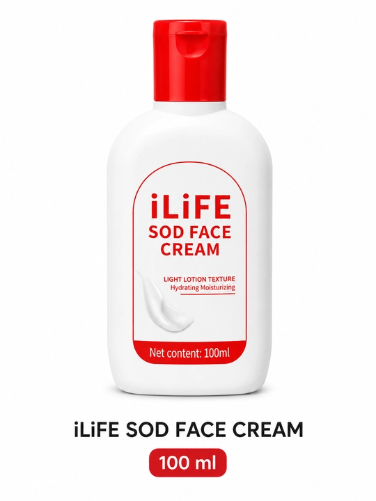 GREENLEAF, ILiFE Protein va asal qo‘shilgan yuz uchun krem SOD, 100 ml