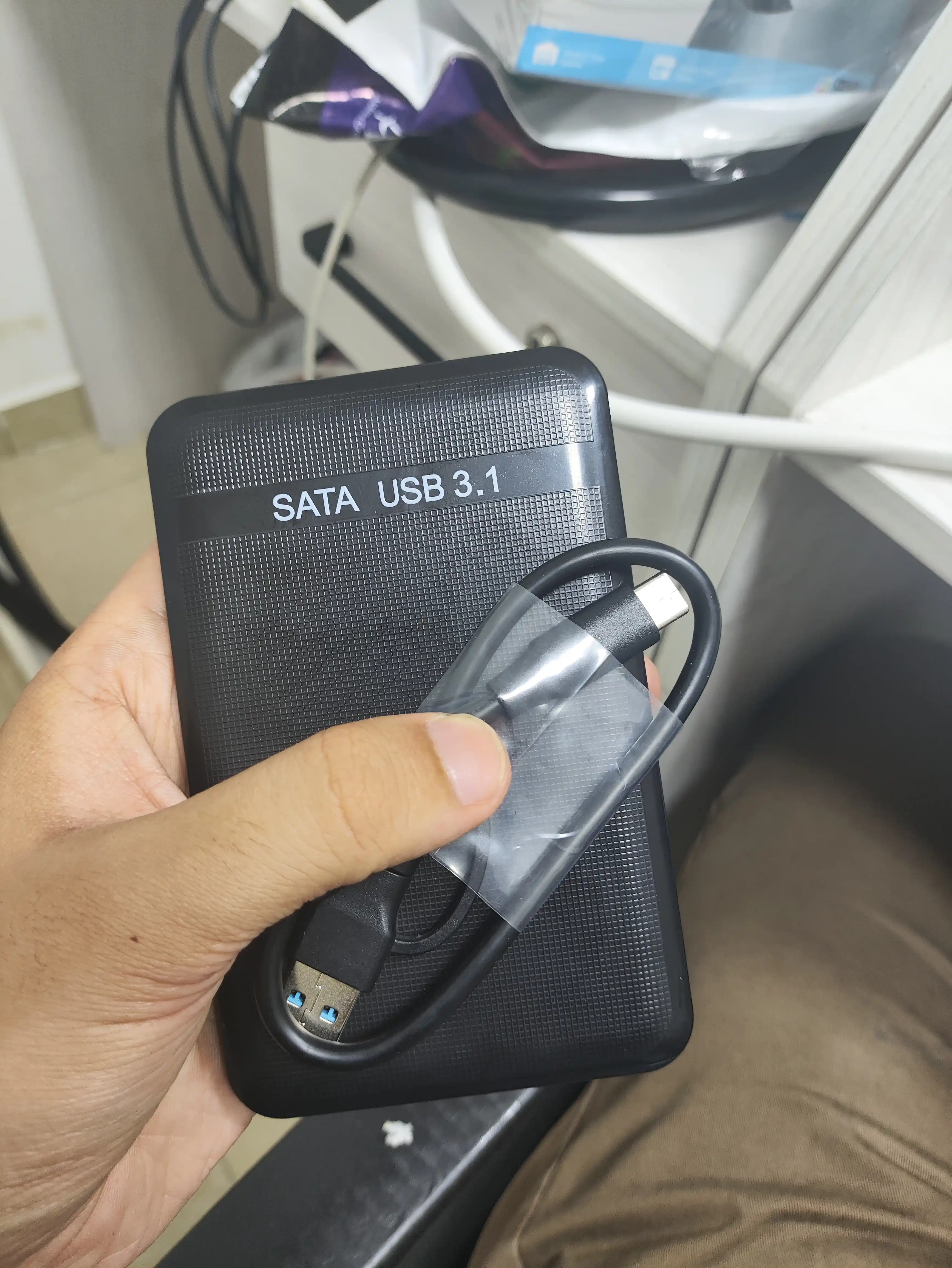 SATA HDD/SSD tashqi korpusi 2.5" , 6 Gbit/s gacha bo'lgan USB 3.1 tashqi korpusi