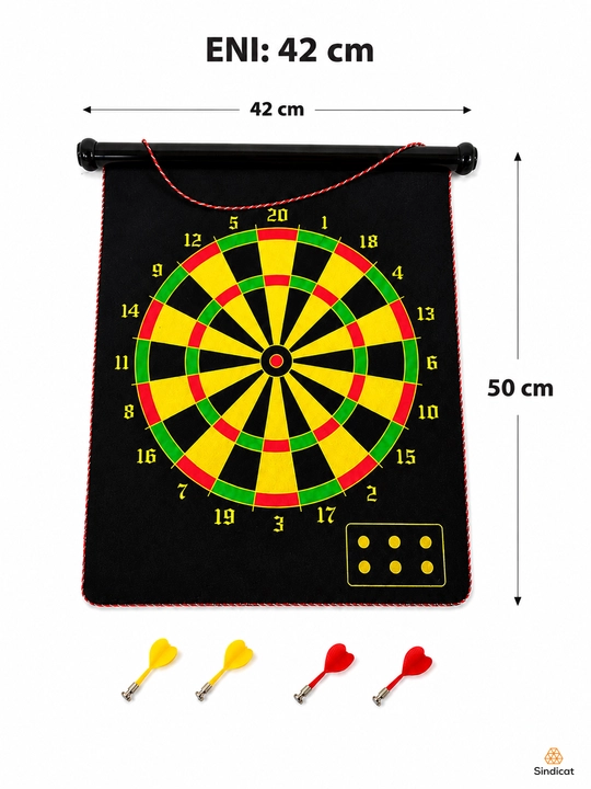 Xavfsiz magnitli darts taxtasi, bolalar va kattalar uchun, o‘yin xonasi uchun, 42 x 50