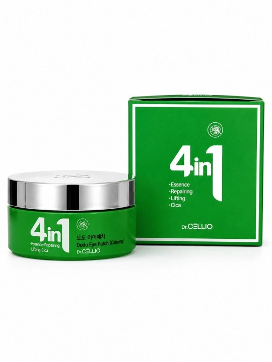 Dr.CELLIO 4 in 1 ko‘z osti patchlari, lifting va namlantiruvchi, 60 dona