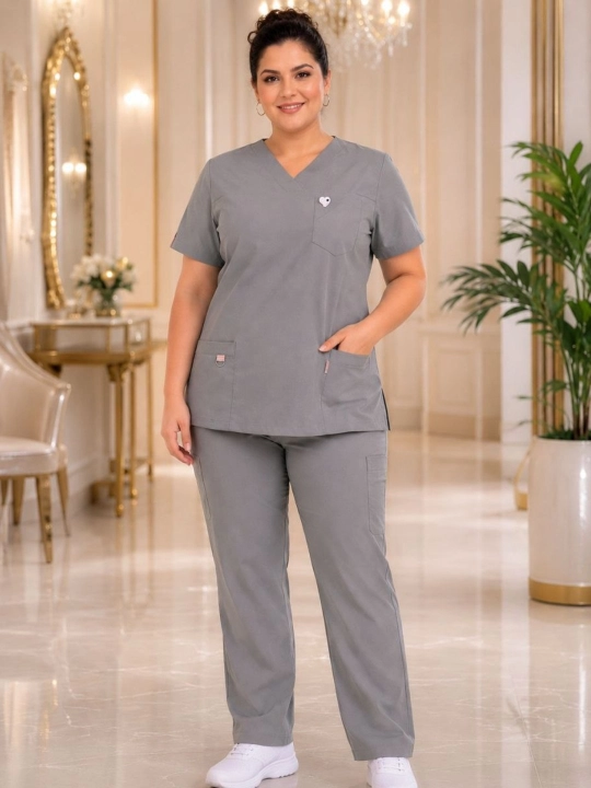 Медицинский костюм Scrub — дышащая ткань, удобная форма для врачей и медсестер