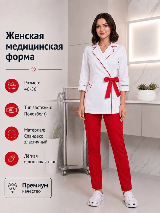 Женская медицинская форма спецодежда униформа медицинская одежда - 