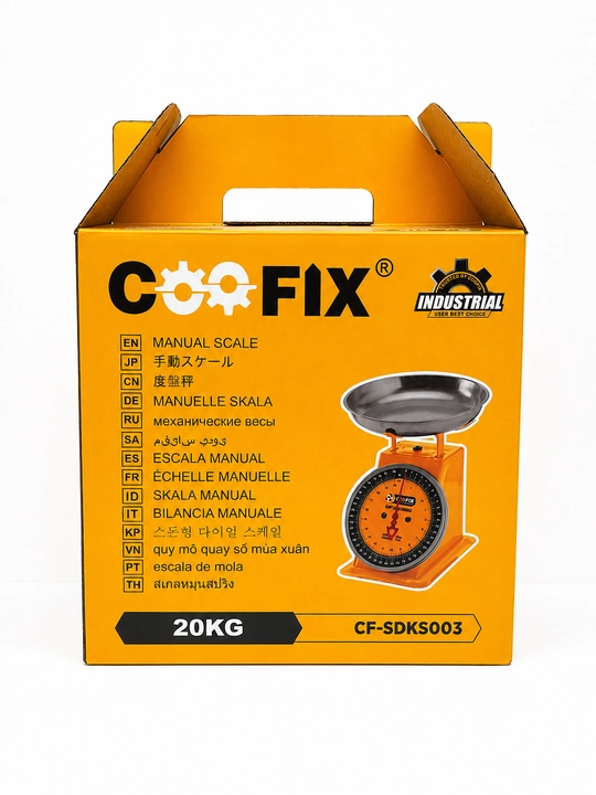 COOFIX Mexanik tarozi, qo'l tarozisi, og'irlik o'lchagich 20 kg