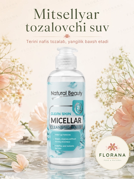 Natural Beauty Clean Skin мицелярная вода для чистой и гладкой кожи