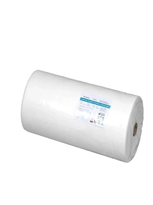 Salfetkalar (sochiqlar) standart, spunlace, teshilgan rulon, 45x90 sm, oq, 100 dona - 