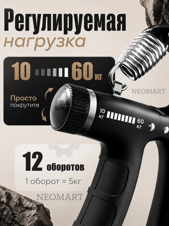 Набор эспандеров, со счетчиком, с регулировкой, мини-тренажер