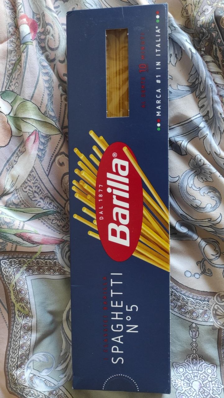 Makaron Barilla Spaghetti n.5, qattiq bug'doy, 450 g