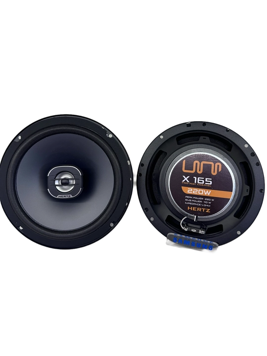 Автоколонки Hertz UNO X 165, 2-полосные коаксиальные динамики, 220W, 4 Ohm